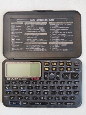 Vintage Sharp ZQ-1400A Electronic Organizer 64KB Pocket Diary QWERTY